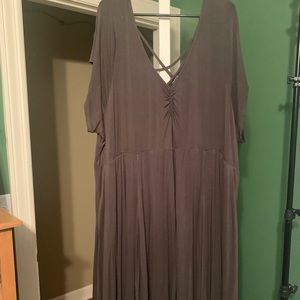 Olive handkerchief dress